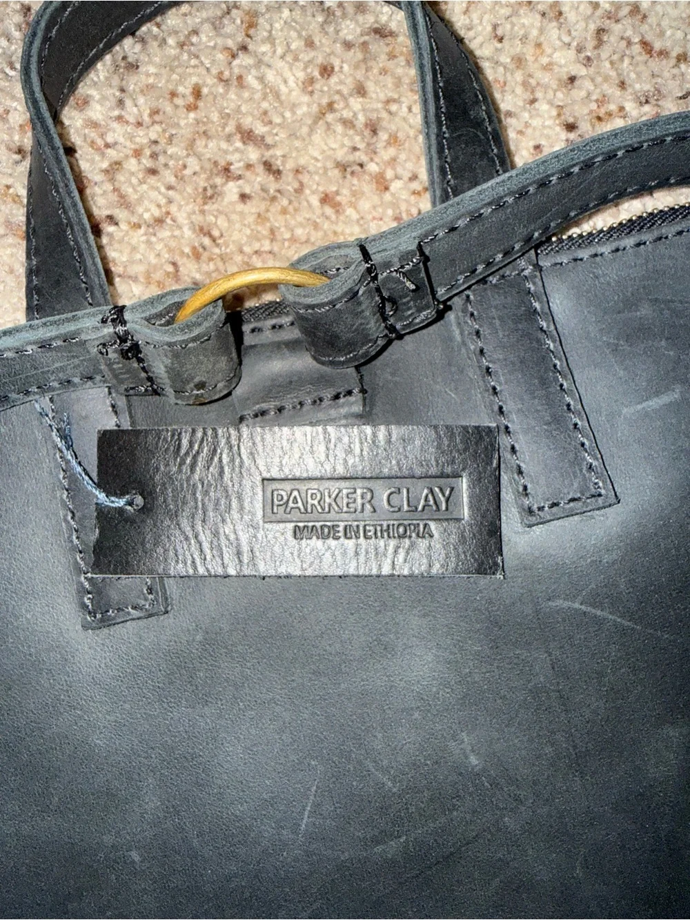 Parker Clay Miramar Full-Grain Leather Backpack- Handcrafted in Ethiopia